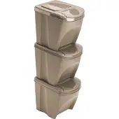 Keden 39x29x45 Cm Stapelbare Recyclingbehälter 3 Einheiten