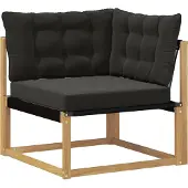 vidaXL Outdoor Ecksofa Massivholz Akazie Weiß