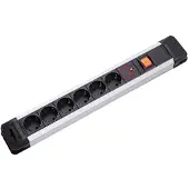 Bachmann CONNECTUS Steckdosenleiste, 6x Schutzkontakt, Gerätevollschutz, Schalter, 2 m