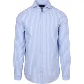 Steppin' Out Hemd Oxford Streifen Hellblau
