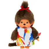 Monchhichi Puppe Künstlerin Mädchen 20cm - kreatives Spielzeug Geschenk
