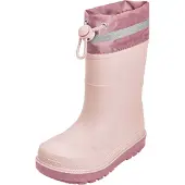 Playshoes Regenstiefel Gefüttert Uni Kinder Gummistiefel, Rosa Gefüttert, 25