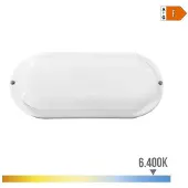 EDM Ovale Led-wandleuchte 6400k 18w 1820 Lumens Durchsichtig Durchsichtig One Size