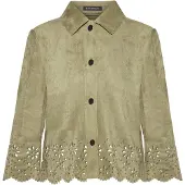 Betty Barclay Jackenblazer "Blazer-Jacke mit Knöpfen", Damen, Gr. 44, grün (soft olive), Obermaterial: 92% Polyester PES. 8% Elasthan EL., Blazer Jackenblazer