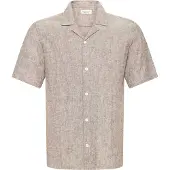 Casual Friday Leinenhemd "Leinenhemd CFSauby Linen Mix", Herren, Gr. 3XL, N-Gr, braun (demitasse melange), Obermaterial: 80% Leinen LI. 20% Baumwolle CO., Hemden Leinenhemd