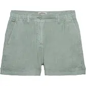 Superdry für Damen. W7110496A Shorts Mid Rise Leinen grün (26), Lässig