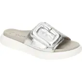 Gabor 83.751 Damenschuhe - bequeme Pantoletten silber Freizeit