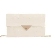 Markenlos Sommer Raffia Schoudertas Elegante Boho Geweven Handtas Strand