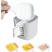 OEM 6-teilig Dipsaucen-Set mit Standard- und Mini-Einweg-Saucenbehältern, weiß, für Dipsaucen, Sushi, Snacks