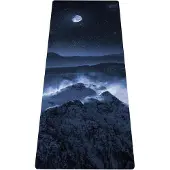 Markenlos Yogamat Faltbare Reisemat 15mm Antirutsch Imitationssuede - 180x61 cm