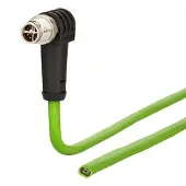 Metz BTR 142M2X90010 Anschlussleitung M12 Stecker 8polig X-kodiert gew 1,0 m