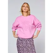 Chiemsee Sweatshirt , Damen, Gr. L (42/44), pink (orchid), 80% Baumwolle, 20% Polyester, Rundhals, Sweatshirts Sweatshirt