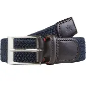 Lerros Ledergürtel "Gürtel *Harvey*", Herren, Gr. 90, blau (navy), Materialmix, Gürtel Ledergürtel