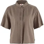 Fjällräven - Women's Övik Hemp Camp Shirt S/S - Hemd Gr M braun