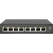 LevelOne Hilbert 8-Port Gigabit PoE Smart Lite Switch, 802.3at/af PoE, 8 PoE Ausgänge, 112.8W PoE-Leistungsbudget, Managed, L2, Gigabit Ethernet (10/100/1000), Vollduplex, Power over Ethernet (PoE)