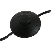 Steinhauer Stehlampe Stang, schwarz/Leinen weiß, Höhe 160 cm, E27