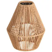 Anne Light & Home Hängeleuchte Ropex 4531, 5fl. lang, schwarz, Seil braun