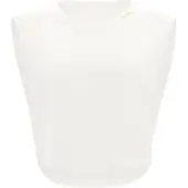 Winshape Crop-Top "AET115LS", Damen, Gr. M, weiß (cream), 85% Polyester, 15% Elasthan, Rückenausschnitt, Tops Crop-Top, Functional Soft and Light
