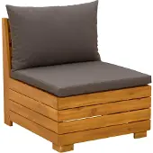 vidaXL 8 stk. Outdoor-Sofagarnitur Massivholz Akazie Braun