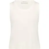 Cartoon Kurzarmpullover "Strick-Top mit Rundhalsausschnitt", Damen, Gr. 36, weiß (rohweiß), Obermaterial: 62% Polyacryl PAN. 26% Lyocell CLY. 12% Leinen LI., Pullover Kurzarmpullover