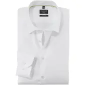 Olymp Businesshemd "No. Six super slim", Herren, Gr. 44, N-Gr, weiß, Obermaterial: 97% Baumwolle, 3% Elastolefin, Hemden Businesshemd