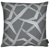 Apelt Dekokissen "Domino", grau (anthrazit), B:46cm L:46cm, Polyester, Dekokissen_Sitzkissen_Kissenhüllen, Dekokissen