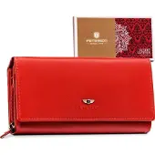 Peterson PTN 439-GON-5996 Rotes Lederportemonnaie