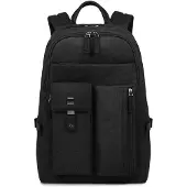Piquadro Yukon Erweiterbarer Laptoprucksack 15,6 schwarz CA3963S89/N