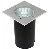 SU-MA Große Einfahrtsleuchte 18 cm quadratisch 1xE27 Edelstahl IP67 Pabla M4030
