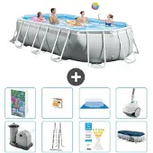 Intex Prism Frame Pool Oval - 503x274x122 cm - 7-teilig S590