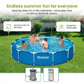Bestway Steel Pro Rund - 396x84 cm - 7-teilig S21618