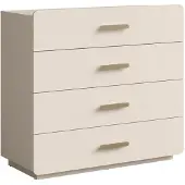 Feldmann-Wohnen Schubladenkommode Lorenz Kommode 100x41,5x92,5cm sandbeige mit Schubladen