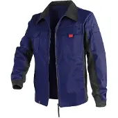 Kübler Arbeitsjacke KÜBLER "Bekleidung", Herren, Gr. 46, blau (marine, schwarz), Obermaterial: 65% Polyester PES. 35% Baumwolle CO., Jacken Arbeitsjacke