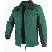 Kübler Funktionsjacke KÜBLER "Bekleidung", Gr. 44, grün (grün, schwarz), Obermaterial: 65% Polyester PES. 35% Baumwolle CO., Jacken Funktionsjacke