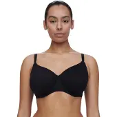 Chantelle Bügel-BH "EASY BLISS", Damen, Gr. 85, Cup E, schwarz, Obermaterial: 75% Polyamid, 25% Elasthan, BHs Bügel-BH, Spitze, Blickdichtes Gewebe