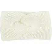 StyleBREAKER Stirnband "Krausstrick Stirnband Twist Knoten", Damen, weiß (creme, weiß), Obermaterial: 100% Polyacryl PAN., Modisch, Mützen Stirnband