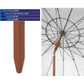 OEM Aluminium Strandsonnenschirm Ø 240 cm mit UPF 50+ - Beige