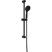 vidaXL Duschsystem-Set Schwarz 70 cm Edelstahl