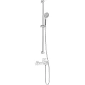 vidaXL Duschsystem-Set Chrom 100 cm Edelstahl