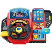 Vtech Lernspielzeug "Abenteuer Lernlenkrad", bunt, Lernspielzeug, KinderB:33,4cm H:13,8cm L:24,6cm, Kunststoff, Lernspielzeug, mit LCD-Farbbildschirm, B:33,4cm H:13,8cm L:24,6cm