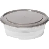 Smartstore Frischhaltedose rund 0,3 L grau / transparent