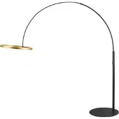 SLV LED-Bogenlampe One Schwarz mit Gold - 232cm