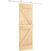 Syfax Schiebetür 70 x 210 cm Massivkiefer (Unbehandelt)