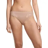 Chantelle Slip "HEDONA", Damen, Gr. 44, beige, Obermaterial: 83% Polyamid, 17% Elasthan, körpernah, Unterhosen Slip, blickdichtes Gewebe, Guipure Spitze, Topseller