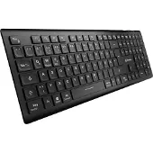 Sharkoon OfficePal K30W bk, Kabellos, USB, Scherenschalter, QWERTZ, Schwarz