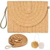 OEM Rieten Strandtas, Boho-Stijl, Damen, 27 x 20 cm