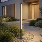LINDBY LED-Wegeleuchte Liravel, Höhe 115 cm, anthrazit, IP65