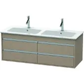 Duravit Ketho Waschtischunterbau wandhängend, 1270x480x475 mm, 4 Schubkästen, für ME by Starck 233613, KT643307575, Farbe: Leinen Dekor