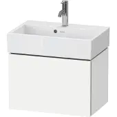 Duravit L-Cube Waschtischunterbau wandhängend, Compact, 1 Auszug, 584x394x391mm, LC611901818, Farbe: Weiß Matt Dekor