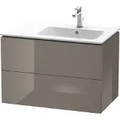 Duravit Waschtischunterbau L-CUBE 550x820x481mm Be re fla grey hochglanz